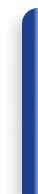 A vertical blue rectangular stripe on a white background.